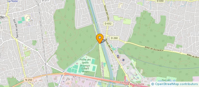 localisation de l'entreprise SCI SIOLETAGEL à GUJAN-MESTRAS