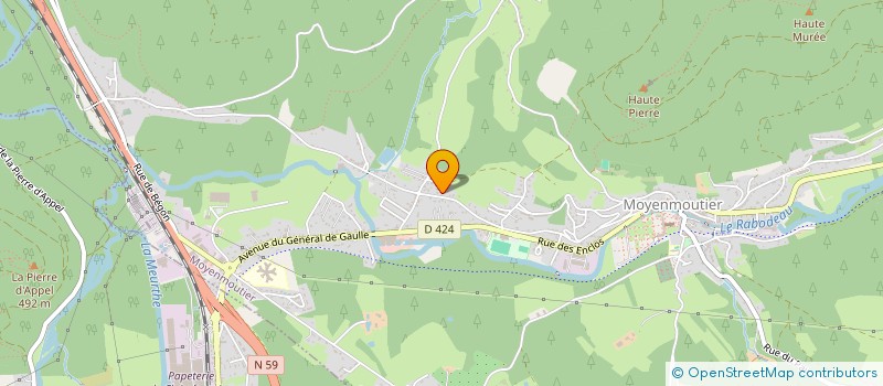 localisation de l'entreprise SCI SIOMA  MOYENMOUTIER