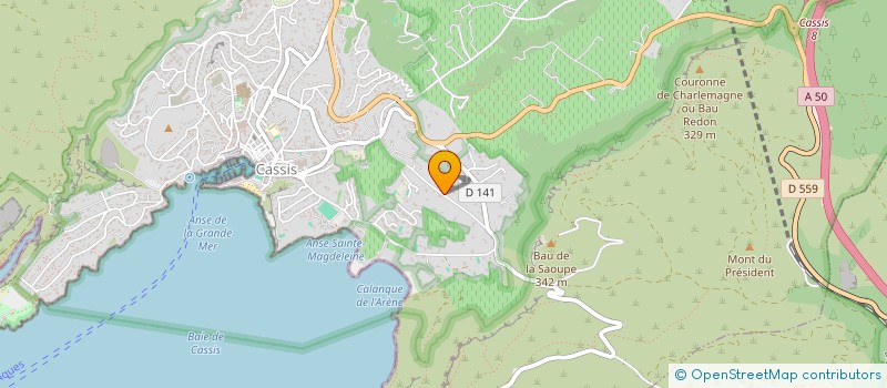 localisation de l'entreprise SCI SIOUX à CASSIS