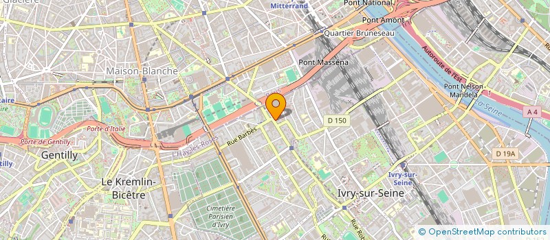localisation de l'entreprise SCI SIPA IVRY à IVRY-SUR-SEINE