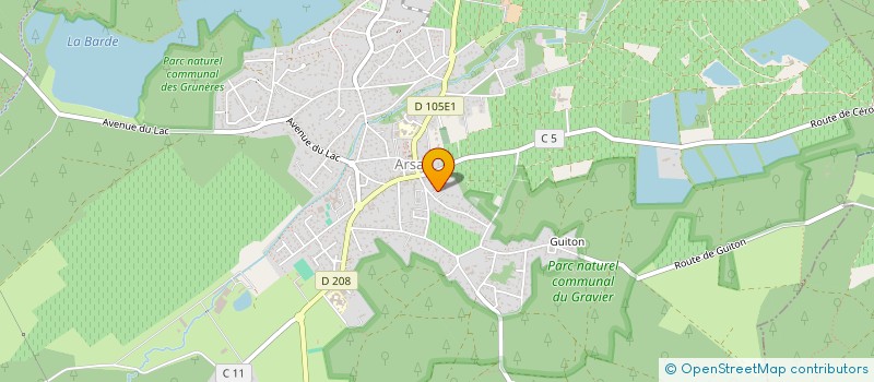 localisation de l'entreprise SCI SIPETIT  ARSAC