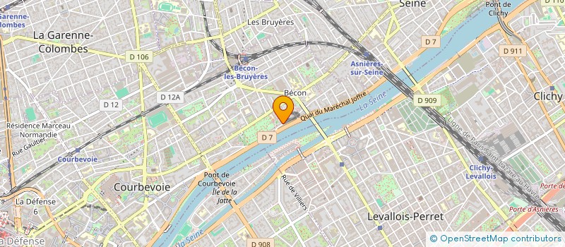 localisation de l'entreprise SCI SIPHOMETA à COURBEVOIE