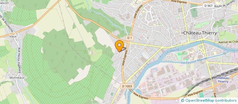 localisation de l'entreprise SCI SIPO  CHATEAU-THIERRY
