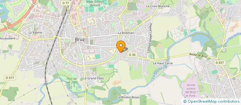 localisation de l'entreprise SCI SIPOT  BRUZ