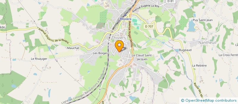 localisation de l'entreprise SCI SIPOTE  THIVIERS