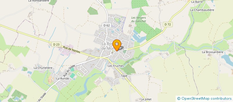 localisation de l'entreprise SCI SIR SHANTI  LA BOISSIERE-DE-MONTAIGU