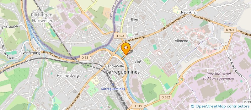 localisation de l'entreprise SCI SIRA à SARREGUEMINES