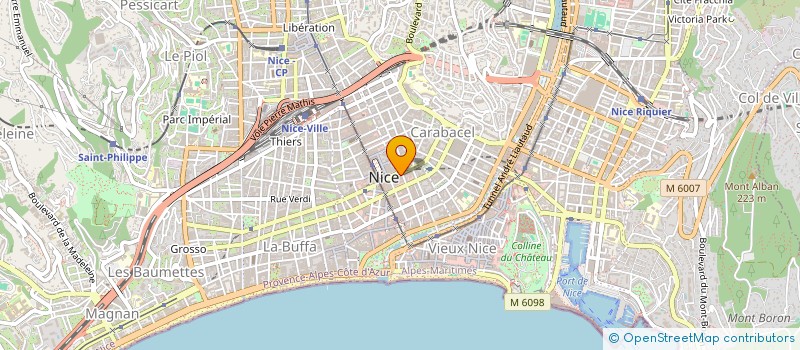 localisation de l'entreprise SCI SIRA à NICE