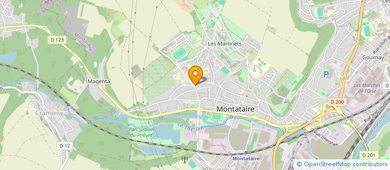 localisation de l'entreprise SCI SIRA  MONTATAIRE