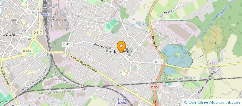 localisation de l'entreprise SCI SIRABLEU  SIN-LE-NOBLE