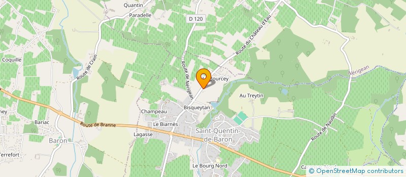 localisation de l'entreprise SCI SIRACUSA  SAINT-QUENTIN-DE-BARON