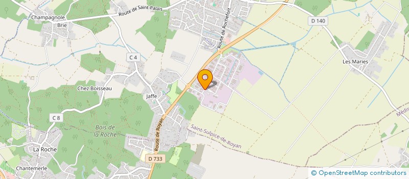 localisation de l'entreprise SCI SIRANDANE  SAINT-SULPICE-DE-ROYAN