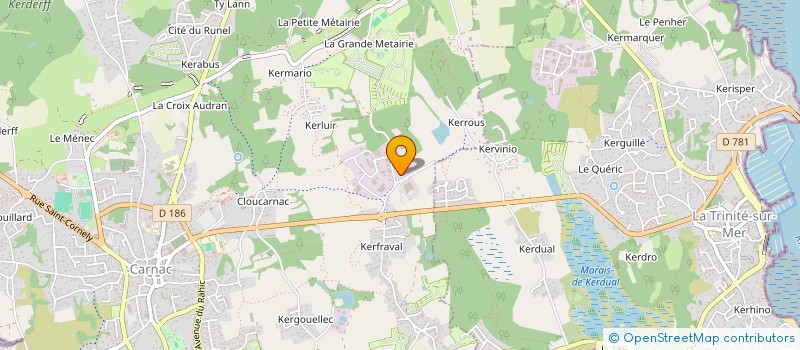 localisation de l'entreprise SCI SIRAP  CARNAC