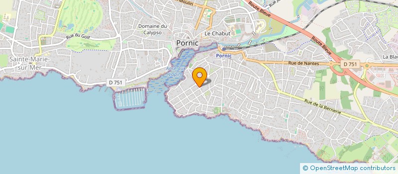 localisation de l'entreprise SCI SIRBEL  PORNIC