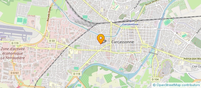 localisation de l'entreprise SCI SIRCA  CARCASSONNE