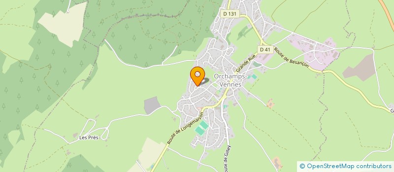 localisation de l'entreprise SCI SIRE DES BLEUETS  ORCHAMPS-VENNES