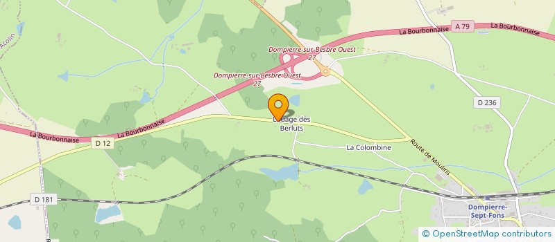 localisation de l'entreprise SCI SIRENE  DOMPIERRE-SUR-BESBRE