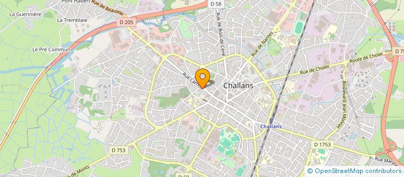 localisation de l'entreprise SCI SIRGAB à CHALLANS