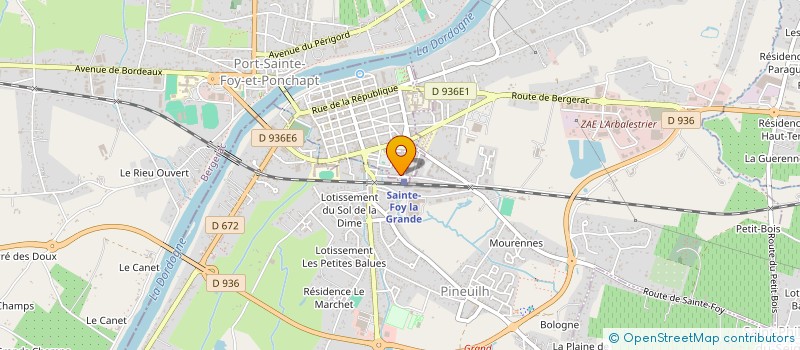 localisation de l'entreprise SCI SIRI  SAINTE-FOY-LA-GRANDE