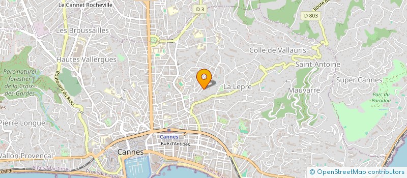 localisation de l'entreprise SCI SIRIM à CANNES