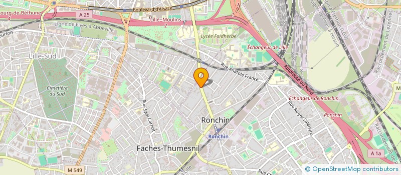 localisation de l'entreprise SCI SIRINE  RONCHIN