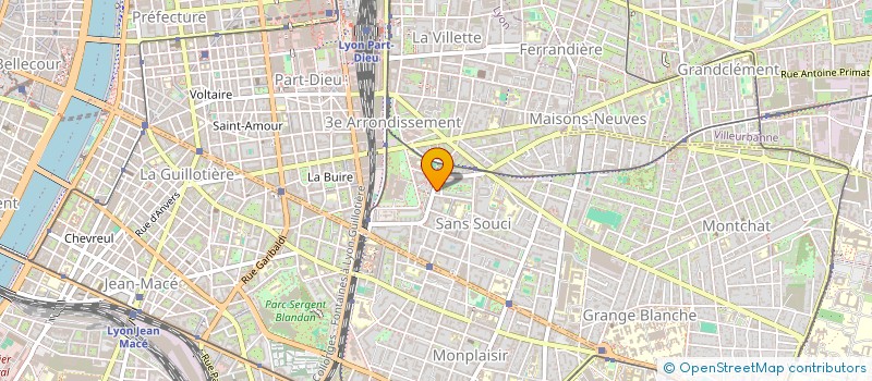 localisation de l'entreprise SCI SIRINE  LYON