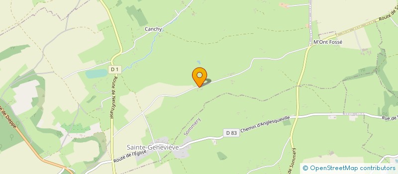 localisation de l'entreprise SCI SIRIUS  SAINTE-GENEVIEVE