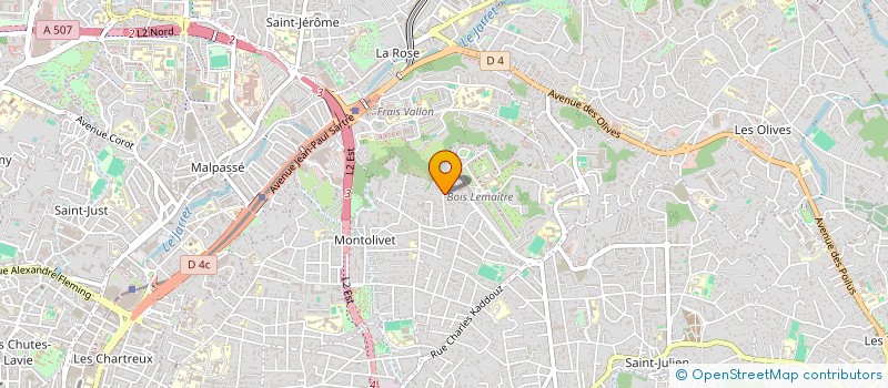 localisation de l'entreprise SCI SIRIUS à MARSEILLE