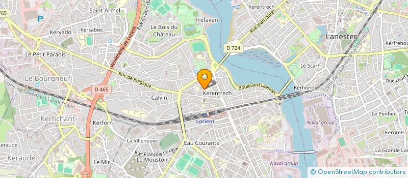 localisation de l'entreprise SCI SIRIUS  LORIENT