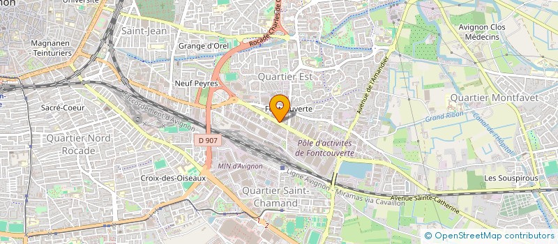 localisation de l'entreprise SCI SIRIUS  AVIGNON