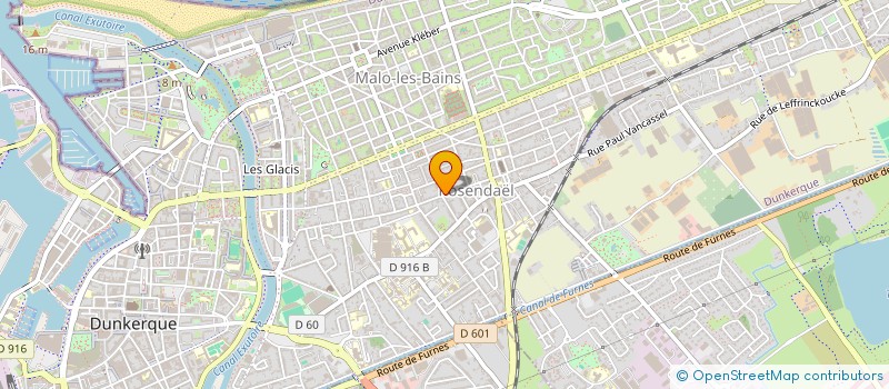 localisation de l'entreprise SCI SIRIUS à DUNKERQUE