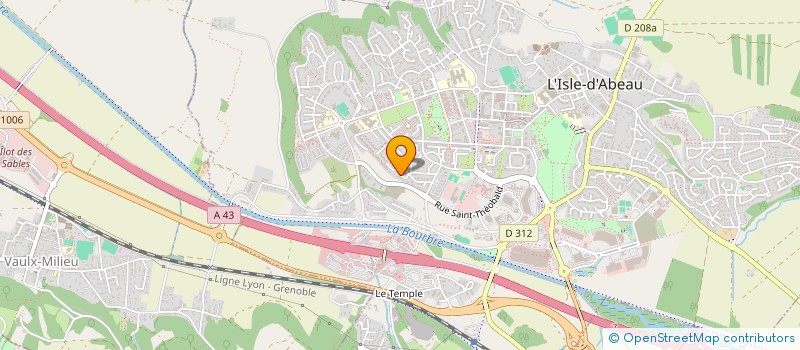 localisation de l'entreprise SCI SIRIUS  L'ISLE-D'ABEAU