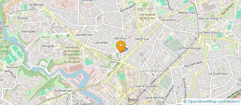 localisation de l'entreprise SCI SIRIUS  BREST