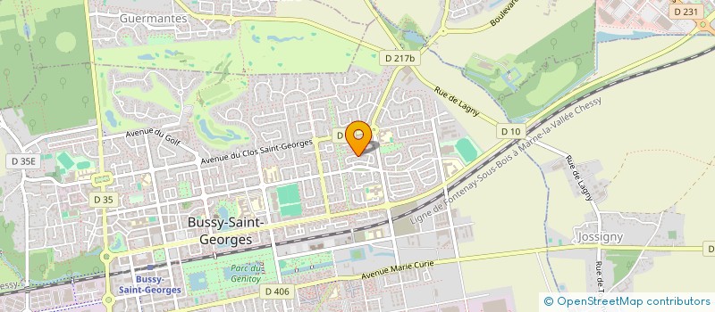 localisation de l'entreprise SCI SIRIUS ROCHELLE  BUSSY-SAINT-GEORGES