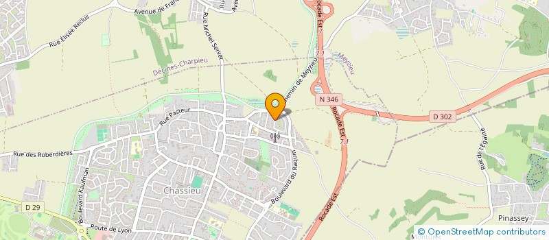 localisation de l'entreprise SCI SIROCCO  CHASSIEU