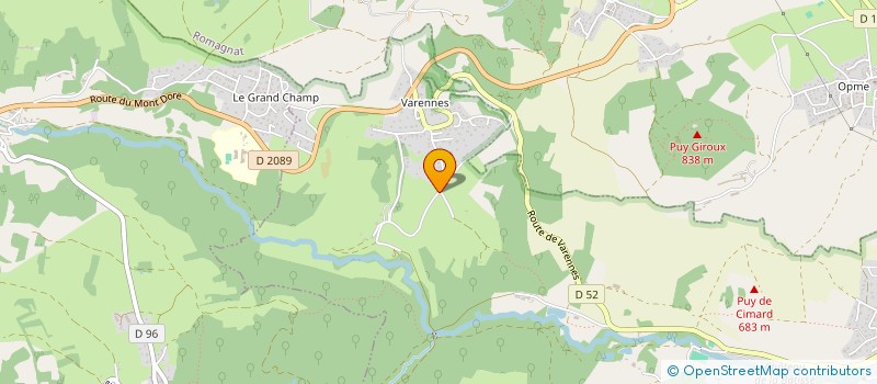 localisation de l'entreprise SCI SIROCCO  CHANONAT