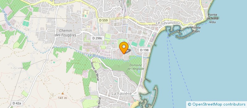 localisation de l'entreprise SCI SIRONI BATAILLER à LE LAVANDOU