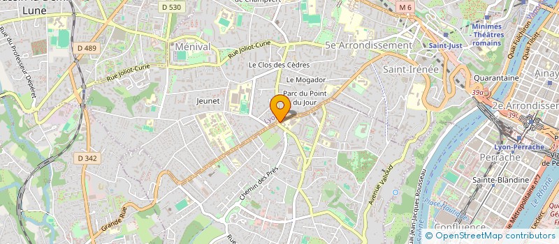 localisation de l'entreprise SCI SIROT  LYON