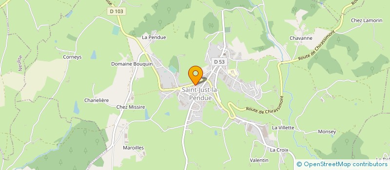 localisation de l'entreprise SCI SIROT  SAINT-JUST-LA-PENDUE