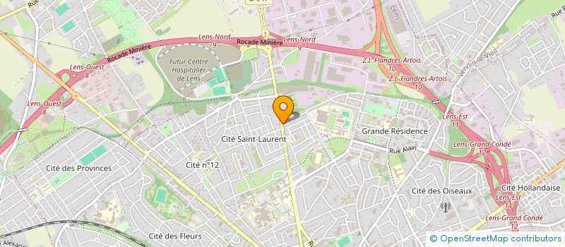 localisation de l'entreprise SCI SIROY ET LUTHUN  LENS