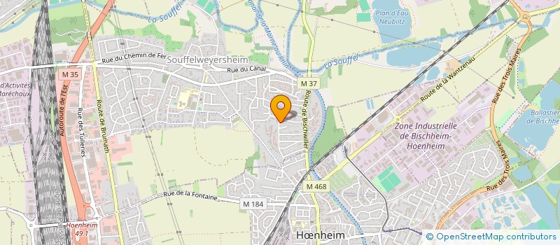 localisation de l'entreprise SCI SIRUS  SOUFFELWEYERSHEIM