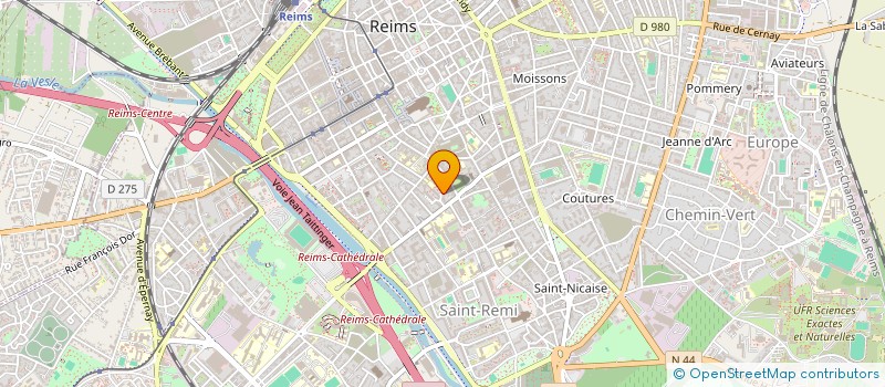 localisation de l'entreprise SCI SIS  REIMS