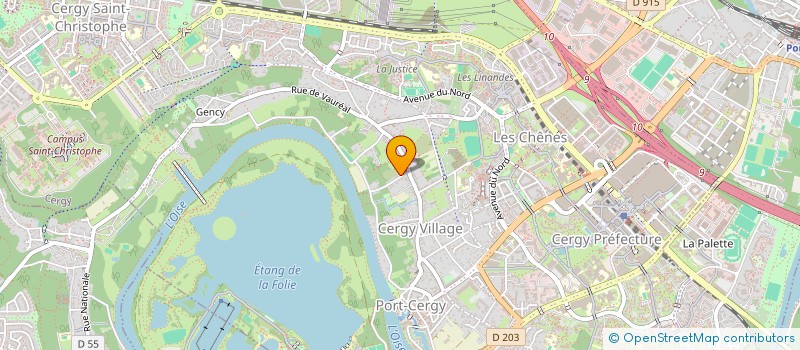 localisation de l'entreprise SCI SIS  CERGY