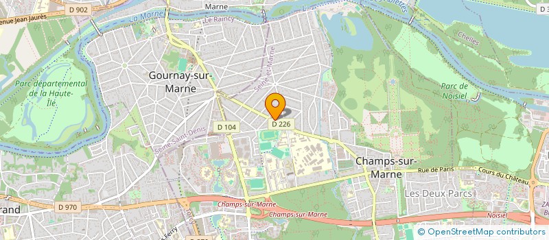 localisation de l'entreprise SCI SISKA  CHAMPS-SUR-MARNE