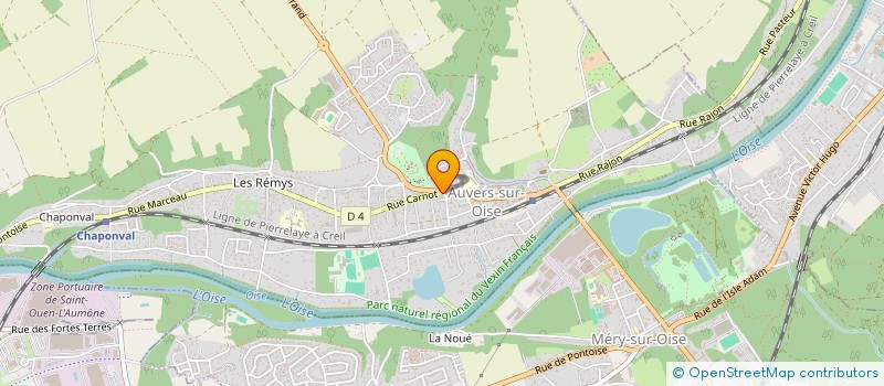 localisation de l'entreprise SCI SISLEY ED  AUVERS-SUR-OISE