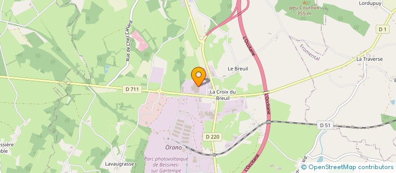 localisation de l'entreprise SCI SISSOU  BESSINES-SUR-GARTEMPE