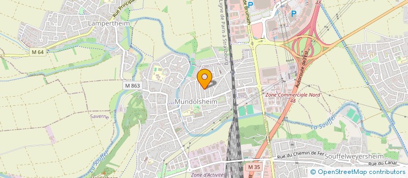 localisation de l'entreprise SCI SISTER  MUNDOLSHEIM