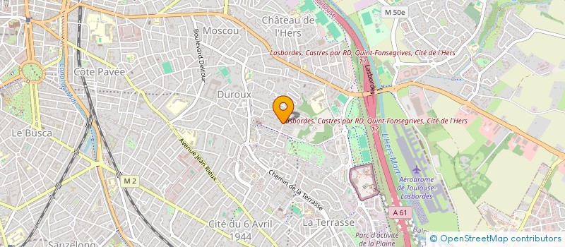localisation de l'entreprise SCI SISTERS à TOULOUSE