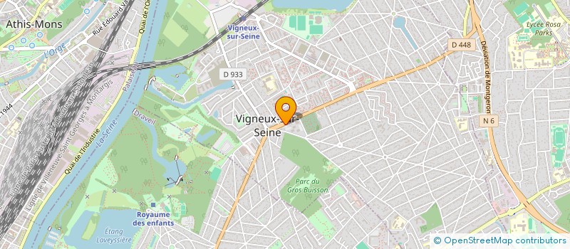 localisation de l'entreprise SCI SISYPHE à VIGNEUX-SUR-SEINE