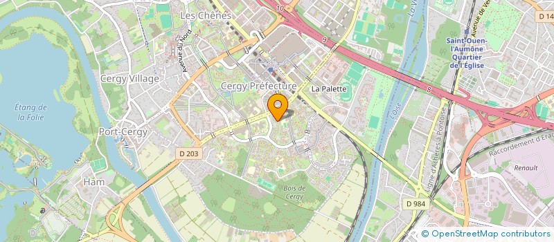 localisation de l'entreprise SCI SITBON BEAUSEJOUR  CERGY